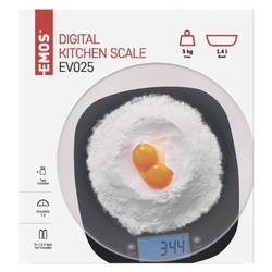 Digitálna kuchynská váha EV025, čierna