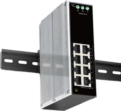 Switch Conexpro GNT-IG1008GL-AC priemyselný, na DIN lištu, 8x GLAN