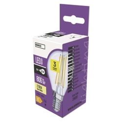 LED žiarovka Filament Mini Globe 6W E14 teplá biela
