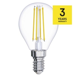 LED žiarovka Filament Mini Globe 6W E14 teplá biela