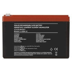 Bezúdržbový olovený trakčný aku. 12 V/15 Ah, faston 6,3 mm