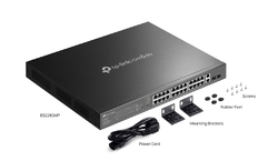 Switch TP-Link ES228GMP 2x GLan, 24x GLan s PoE+, 2x SPF, 384W, 19", Omáda SDN