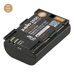 Batéria Jupio LP-E6P *ULTRA C*  2600mAh (6A continuous discharge) 18.7Wh (6A nepretržité vybíjanie) 18,7 Wh – s USB vstu