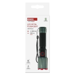 LED nabíjacie kovové svietidlo 1200 lm, 2200 mAh