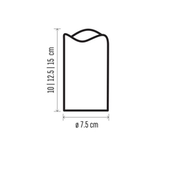 LED dekorácia – 3x vosková sviečka s povrázkom, 3x 3x AAA, vnútorná, vintage, ovládač