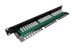 Patch panel Solarix SX24L-5E-UTP-BK-N 24 port Cat. 5e UTP 1U
