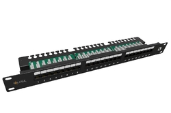 Patch panel Solarix SX24L-5E-UTP-BK-N 24 port Cat. 5e UTP 1U