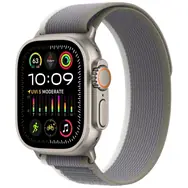 Apple Watch Ultra 2 (2023) GPS+Cellular 49mm Titanové telo - Zeleno-sivý remienok Trailový ťah (M/L) / 145-220 mm