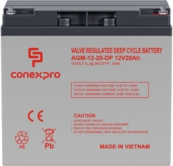 Batéria Conexpro AGM-12-20-DP AGM 12V/20Ah, M5, Deep cycle, živ. 10-12 rokov