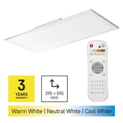 LED panel RIVI prisadený 30x60, 25W, stmiev.so zmenou CCT