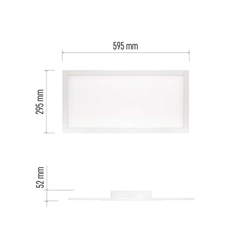 LED panel RIVI prisadený 30x60, 25W, stmiev.so zmenou CCT