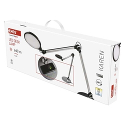 LED stolná lampa KAREN, čierna