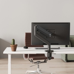 Držiak monitora Brateck LDT60-C012 HEAVY DUTY stolný pre 1 monitor, čierny