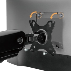 Držiak monitora Brateck LDT60-C012 HEAVY DUTY stolný pre 1 monitor, čierny