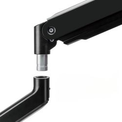 Držiak monitora Brateck LDT60-C012 HEAVY DUTY stolný pre 1 monitor, čierny