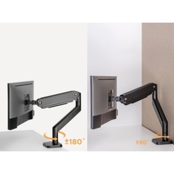 Držiak monitora Brateck LDT60-C012 HEAVY DUTY stolný pre 1 monitor, čierny