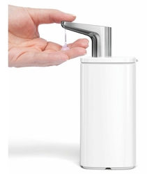 Dávkovač  Simplehuman mydla a dezinfekcie Pulse - 295 ml, biela oceľ