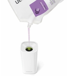 Dávkovač  Simplehuman mydla a dezinfekcie Pulse - 295 ml, biela oceľ