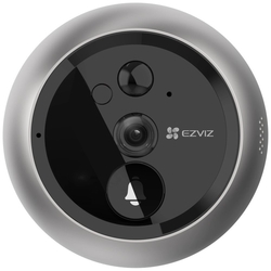Chytré dverové kukátko Ezviz DP2 2K WiFi, kamera, zvonček, IR do 5m, PIR, LCD 4,3"