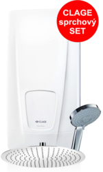 Clage DBX18 Next digitálne riadený prietokový ohrievač (18kW/3x400V) + úsporná sprchová sada