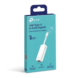 TP-Link Network Adapter Cable UE300C Type-C to Ethernet RJ45, 1000Mb/s, White EU