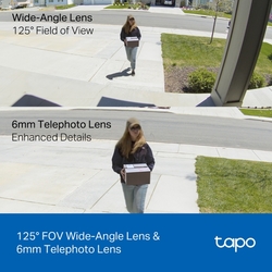 Kamera TP-Link Tapo C246D IP, 3MPx Dual, WiFi, prísvit, vonkajšia/vnútorná