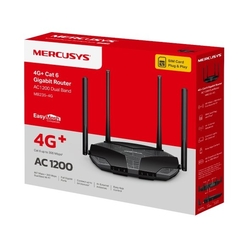 Modem TP-Link Mercusys MB235-4G AC1200, LTE s WiFi routerom, 3x GLAN, 1x GWAN, 1x slot SIM, 2,4/5GHz