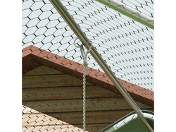 Výbeh pre hydinu s bidlom PAWHUT D51-436V03SR, 3x8x1,95m