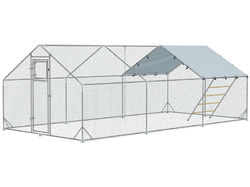 Výbeh pre hydinu s bidlom PAWHUT D51-436V05SR, 3x6x1,95m