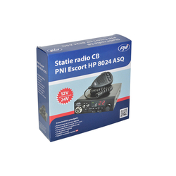 CB PNI rádiostanica HP 8024 Escort s nastaviteľným zdrojom ASQ a 12V-24V