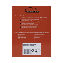 Stabilizátor napätia SilverCloud 1000VA 600W 4,5A