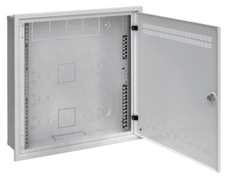 Rozvádzač Solarix LC-18 do steny s lištami 2U, 4U, 11U, 550x550 šedá RAL7035