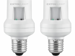 Objímka diaľkovo IR ovládaná, 2ks, EXTOL LIGHT