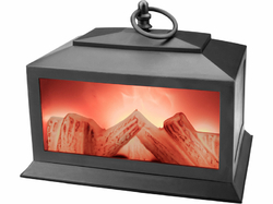Krb LED, s plápolajúcim ohňom, 3x1,5V AA, 22x20x14cm, EXTOL LIGHT