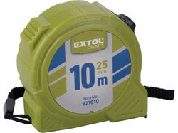 Meter zvinovací 10m, šírka pásu 25mm, s brzdou, EXTOL CRAFT