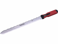 Nôž na stavebné izolačné hmoty 470/280mm, obojstanná čepeľ, antikoro, plastová rukoväť, FORTUM
