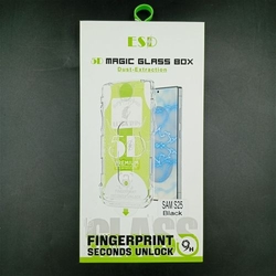 [NoName] Samsung S25 Screen Protector Tempered Glass 9H FingerprintUnlock with installation frame Transparent