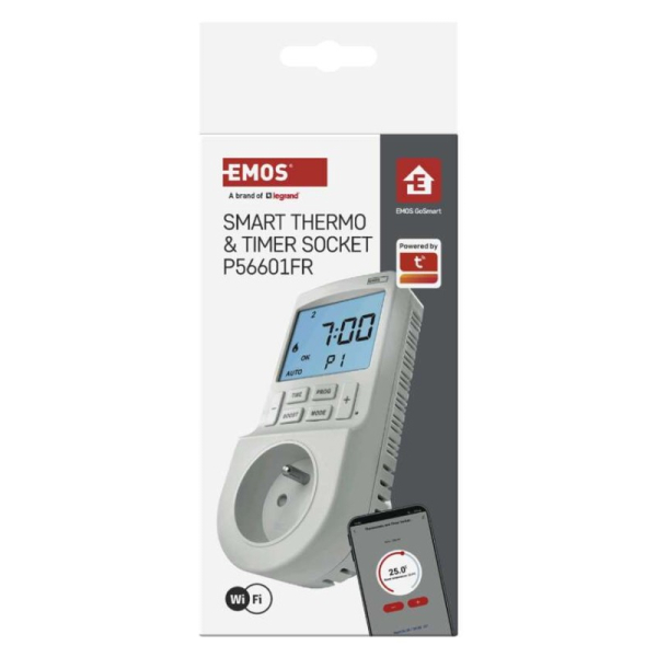 GoSmart Termostat do zásuvky s funkciou digitálneho časovača 2v1 s WiFi