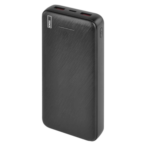 Power bank EMOS AlphaQ3, 20 000 mAh, 22,5 W, čierny