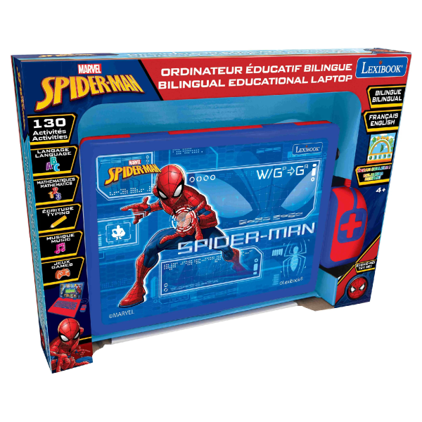 Lexibook Francúzsko-anglický notebook 130 aktivít - Spider-Man