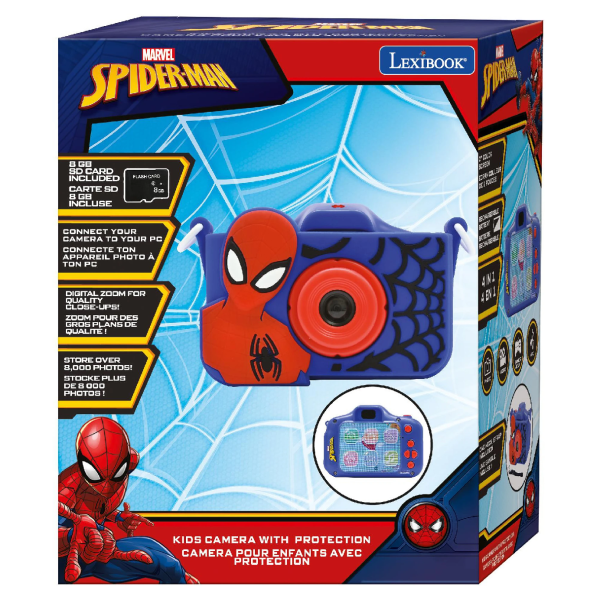 Lexibook Detský fotoaparát a kamera s krytom - Spider-Man