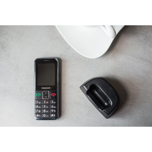 MAXCOM MM730, Telefón pre seniorov, čierny