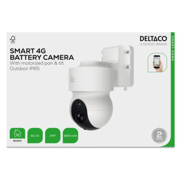 DELTACO SH-IPC10, SMART HOME 4G kamera