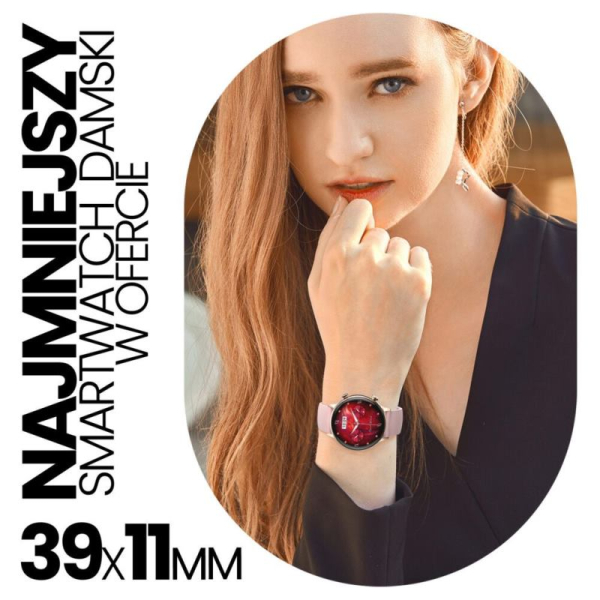 MANTA ALEXA Mini Smartwatch, Smart hodinky, biele