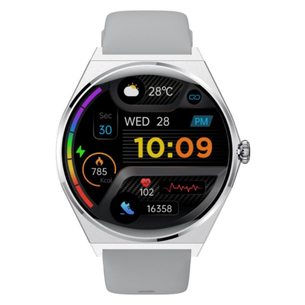 MAXCOM EW05 EcoWatch5, Smart hodinky, strieborné