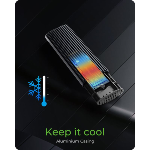 RAIDSONIC ICY Externý box M.2 NVMe/SATA3, USB-C