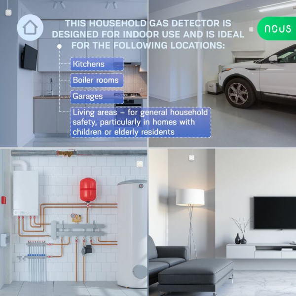 NOUS E9 Tuya/ZigBee, Detektor horľavých plynov