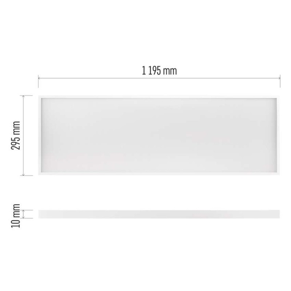LED panel PROXO 30×120, obdĺžnikový vstavaný biely, 33W neutr. b.