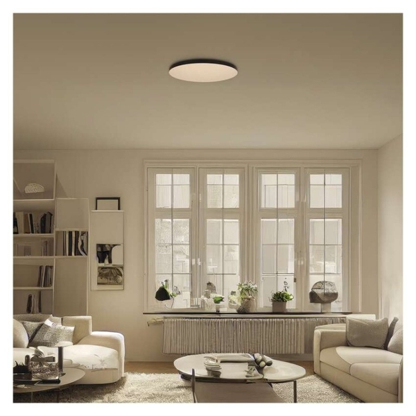 LED prisadené svietidlo DIONI kruhové, čierné,15W, CCT